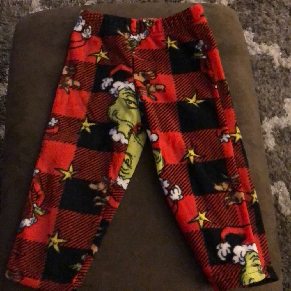 Fleece grinch pants